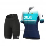 2021 Abbigliamento Ciclismo Donne ALE Azzurro Manica Corta e Salopette (2)